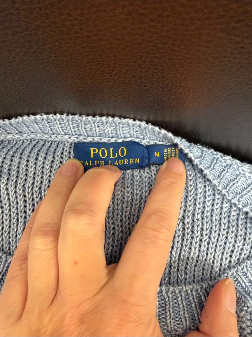 Polo by Ralph Lauren Pale Blue Men's Crewneck Sweater